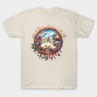 Home For The Holidays Aspen Siamese Life 20Z T-Shirt